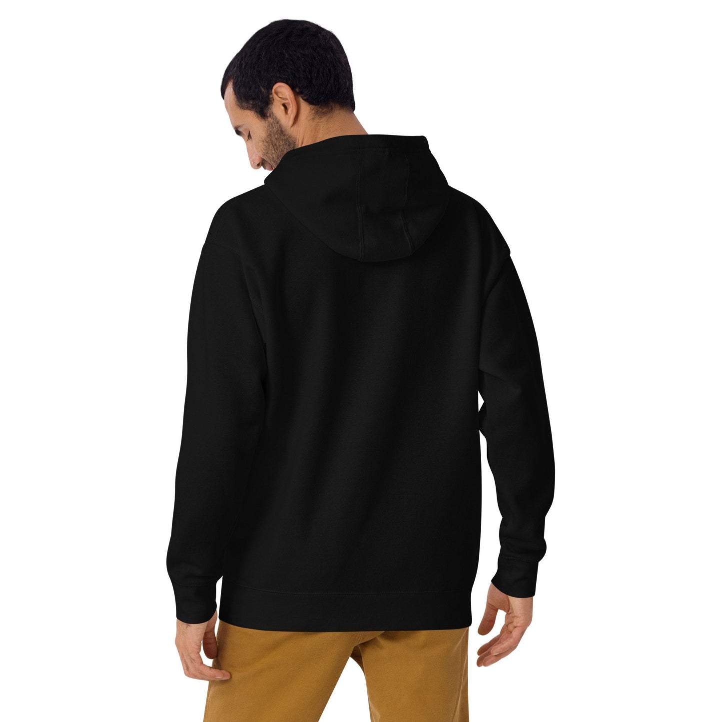 Unisex MF Central Embroidered Hoodie - Black - MF Clothing