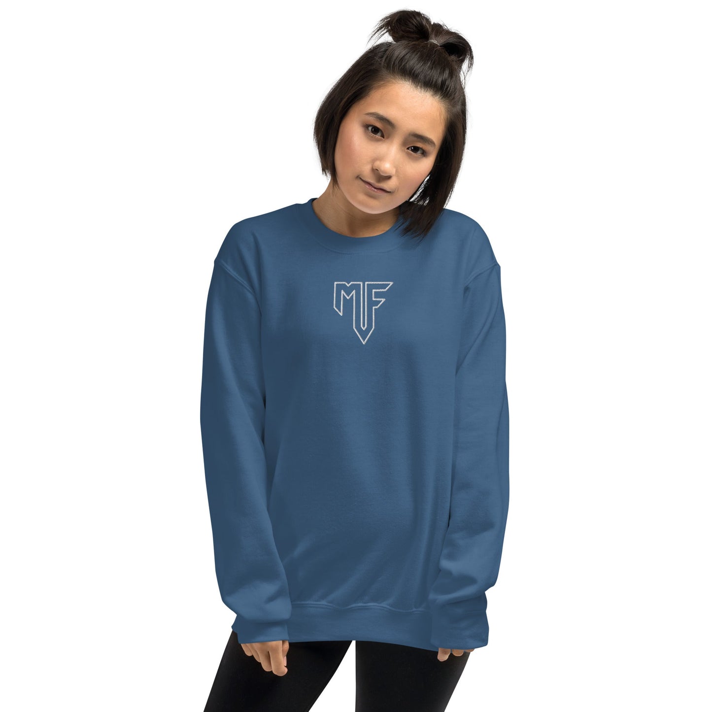 Unisex MF Central Embroidered Sweatshirt - Dark Colours - MF Clothing