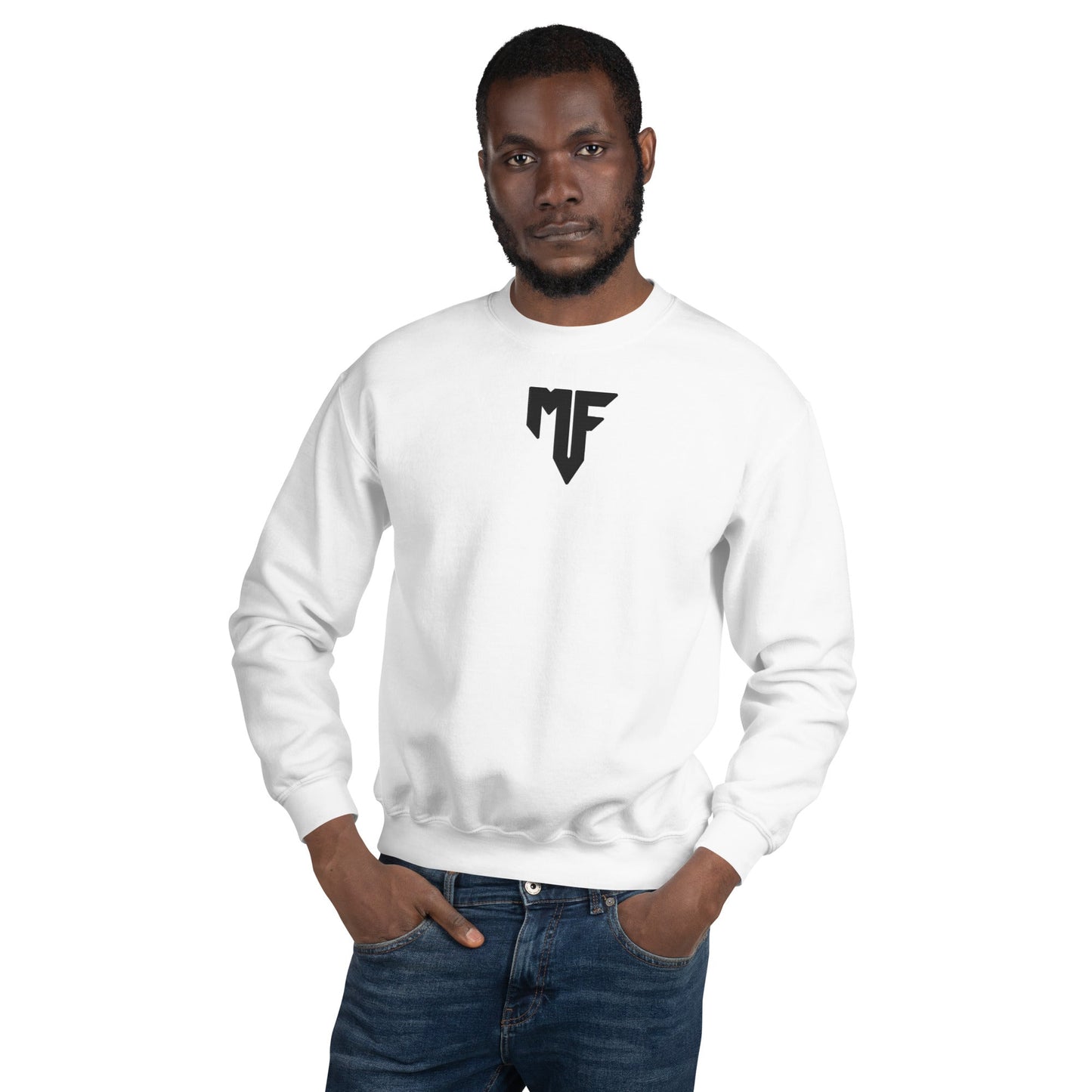 Unisex MF Central Embroidered Sweatshirt - Light Colours - MF Clothing