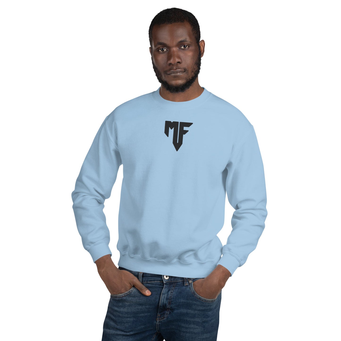 Unisex MF Central Embroidered Sweatshirt - Light Colours - MF Clothing