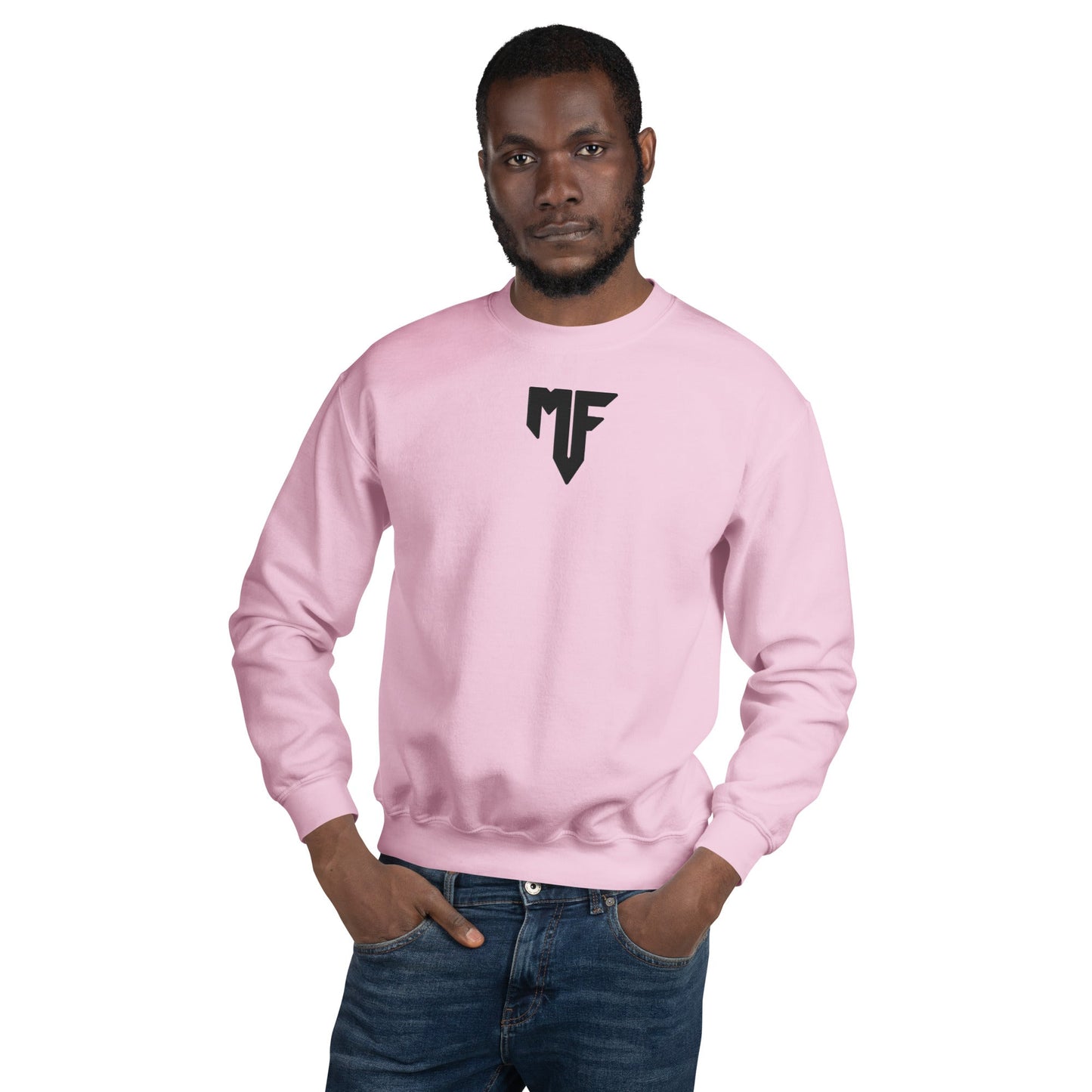 Unisex MF Central Embroidered Sweatshirt - Light Colours - MF Clothing